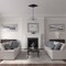 Ekena Millwork Antonio Ceiling Medallion, Hand-Painted Night Shade, 35 7/8"W x 22 1/2"H x 4 3/8"P CM35X22ANNSF - alternate 5